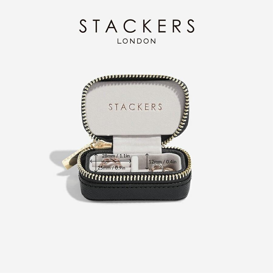 【STACKERS】スタッカーズ トラベル ジュエリーボックス L ブラック ブラック 旅行 英国 スタッカーズ ジュエリーケース アクセサリー