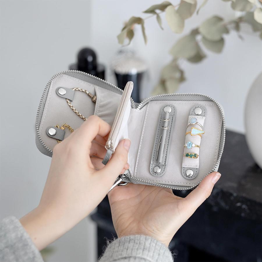 ☆お求めやすく価格改定☆ コンパクトジュエリーロール ペブルグレー Pebble Jewellery Grey Roll Compact スタッカーズ  整理用品、小物入れ