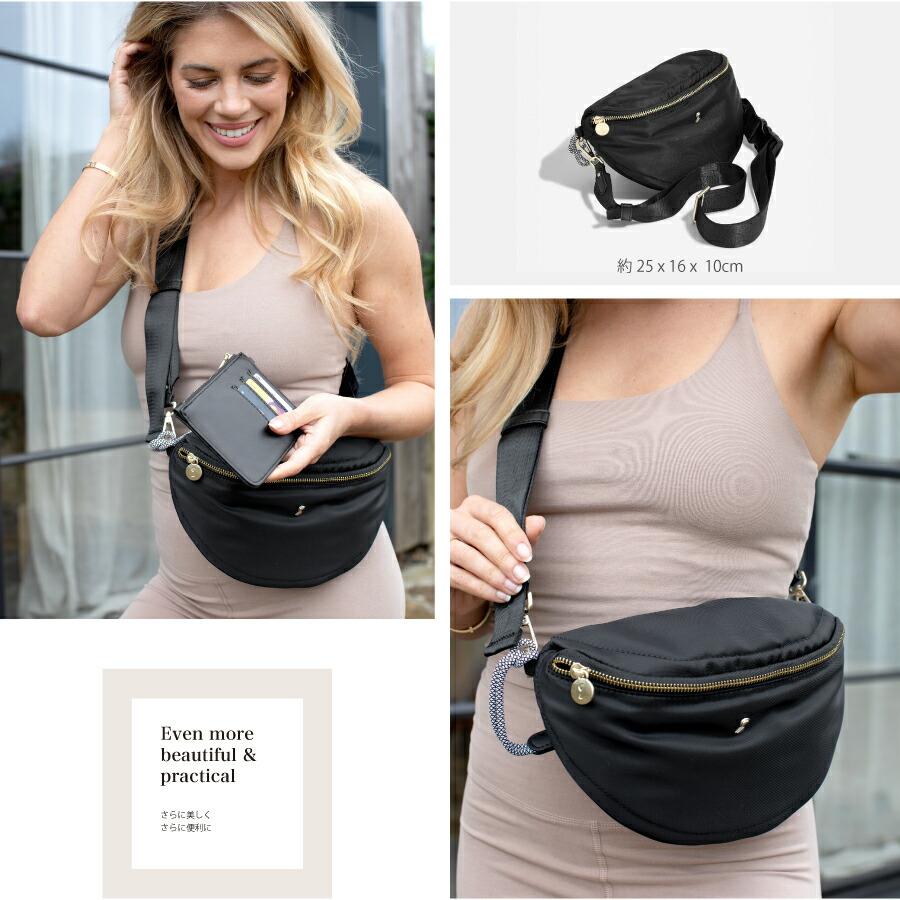 ナイロンボディバッグ Recycled Nylon Body Bag ブラック Black