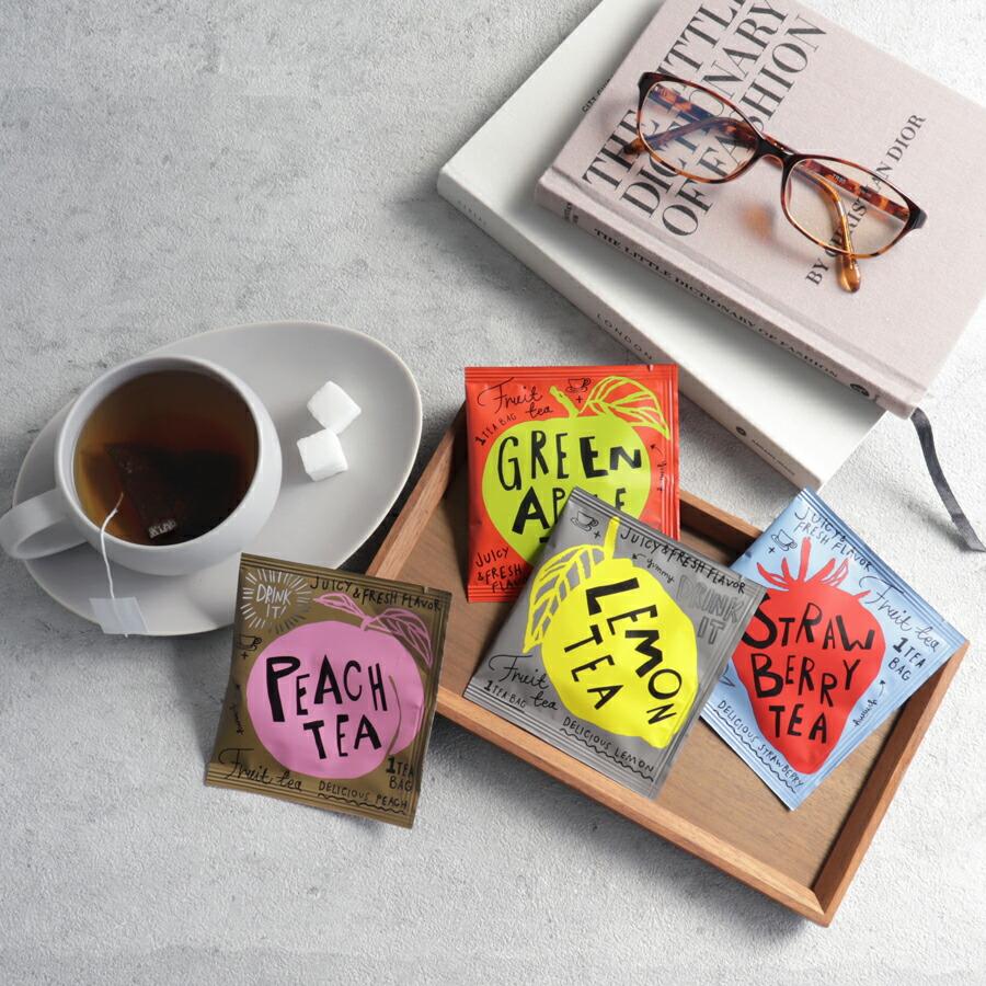 【AWSOME TEA 】紅茶 ティーバッグ オーサム グリーンアップルティー ストロベリーティー レモンティー ピーチティー : Lala ...