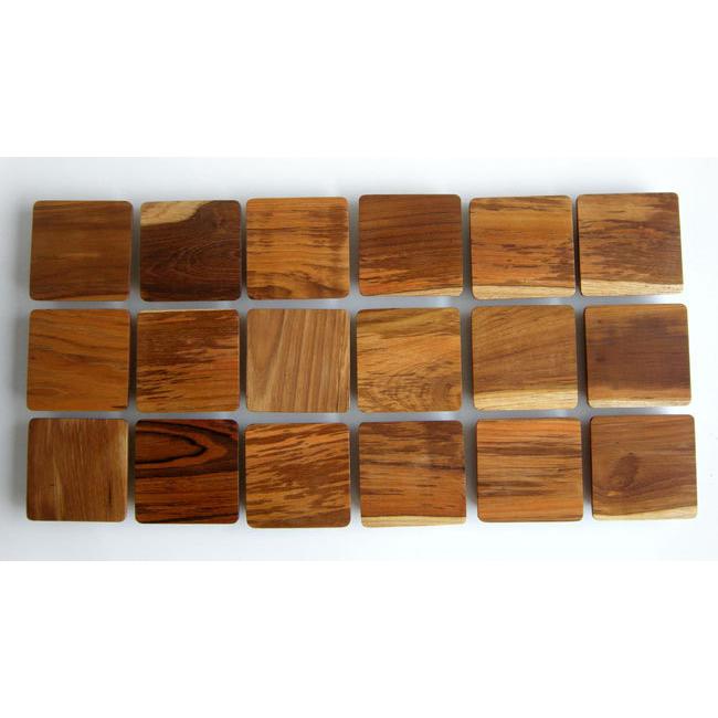 【TEAK WOOD】プレート　レクタングル　L　30ｃｍ カップホルダー有り |  | 05