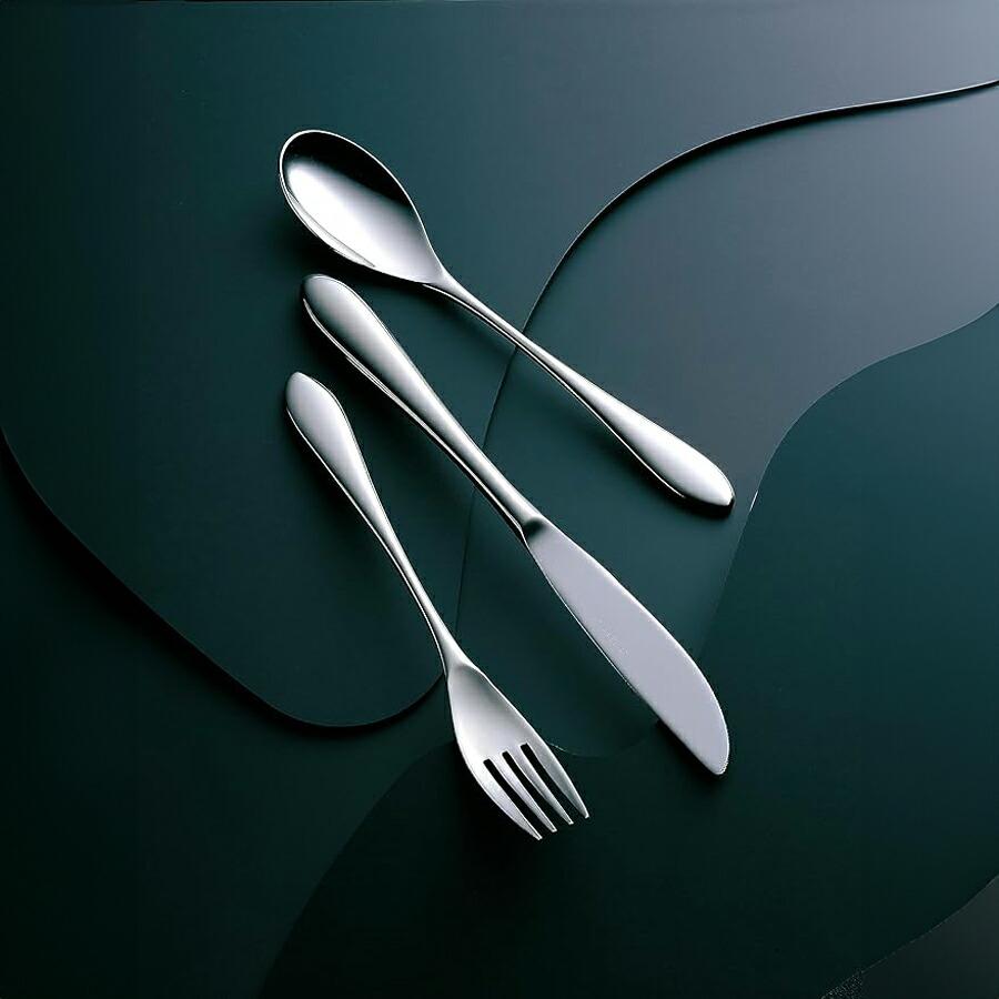 Loire 】 デザートカトラリー スプーン フォーク ナイフ ステンレス