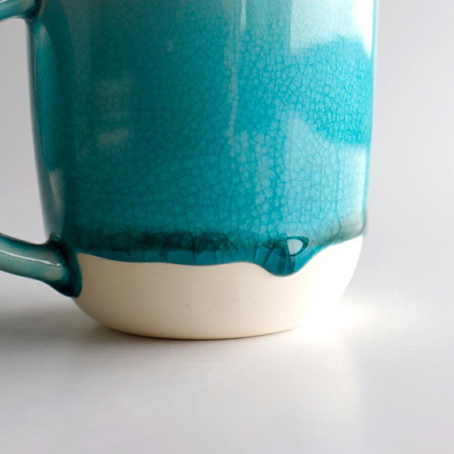 Lien】リヤン グラデーション マグカップ ピンク グレー ターコイズ