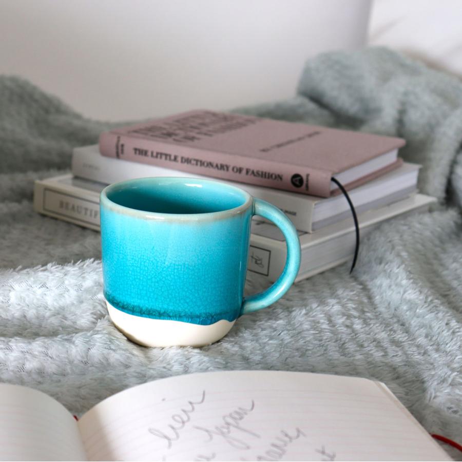 Lien】リヤン グラデーション マグカップ ピンク グレー ターコイズ
