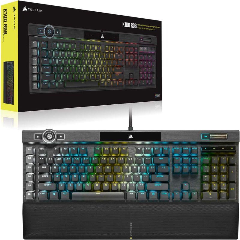 美品 CORSAIR K100 RGB 光学式メカニカルキーボード Amazon.co.jp: CORSAIR K100 RGB フラグシップ光学メカニカル