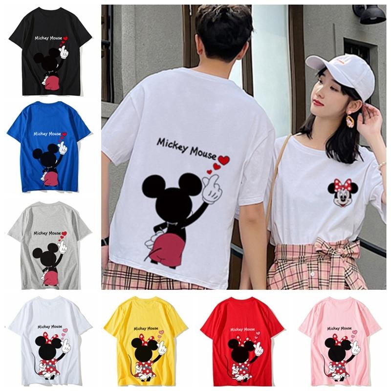 最大91％オフ！ 贈る結婚祝い ディズニー ミッキー ミニー半袖シャツペアＴシャツ tシャツ トップス カットソーメンズレディース 恋人 お揃い ご夫婦 友達カップル ペアルック cartoontrade.com cartoontrade.com