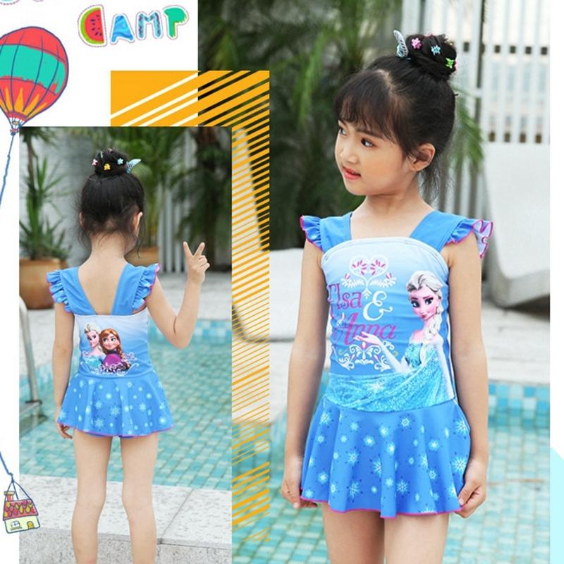 送料無料 ガールズ 水着 ワンピース 連体水着 スイムウエア ディズニー アナと雪の女王 エルサ柄 子供 女の子 ガールズ 水泳 可愛い 快適 Mizugi562 ララshop 通販 Yahoo ショッピング