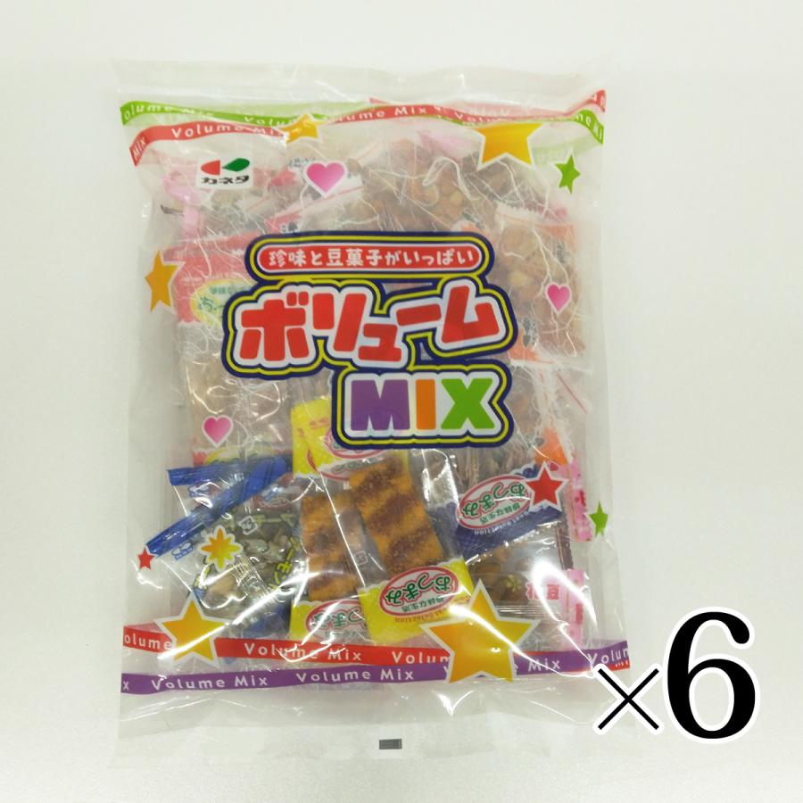 ボリュームミックス 243g 6個 まとめ買い カネタ・ツーワン 豆菓子