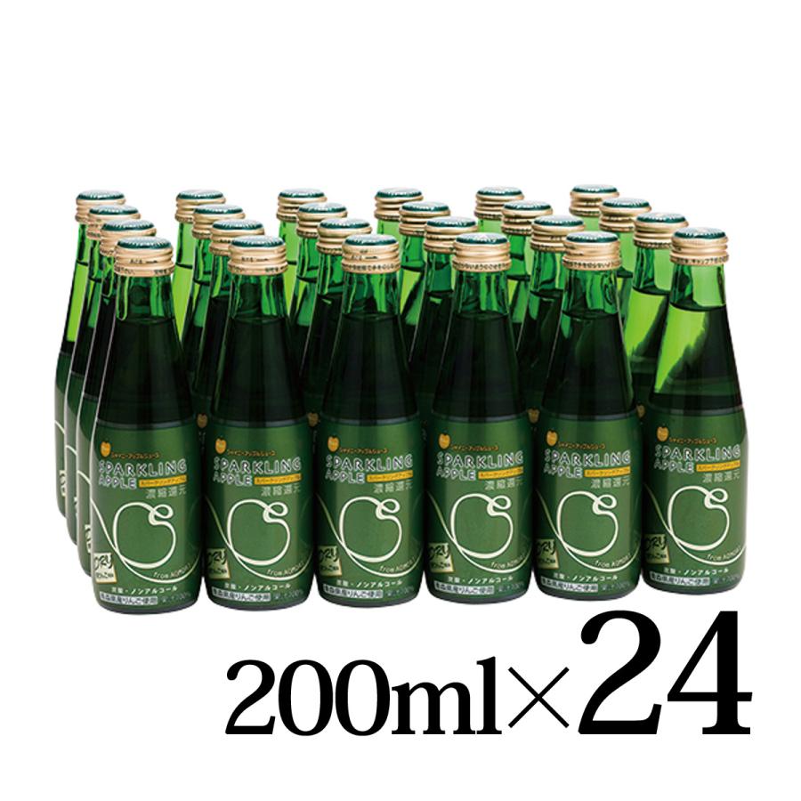 シャイニー スパークリングアップル ドライ 200ml瓶 24本入箱