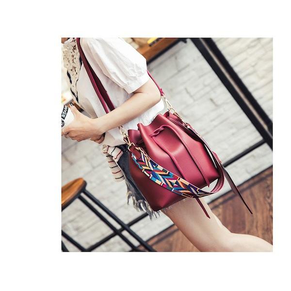 レディース 鞄 バッグ 巾着バッグ バケットバッグ ベルト 幾何学 カラバリ豊富 大人 可愛い トレンド 流行り Bag 0029 Lala Store 通販 Yahoo ショッピング