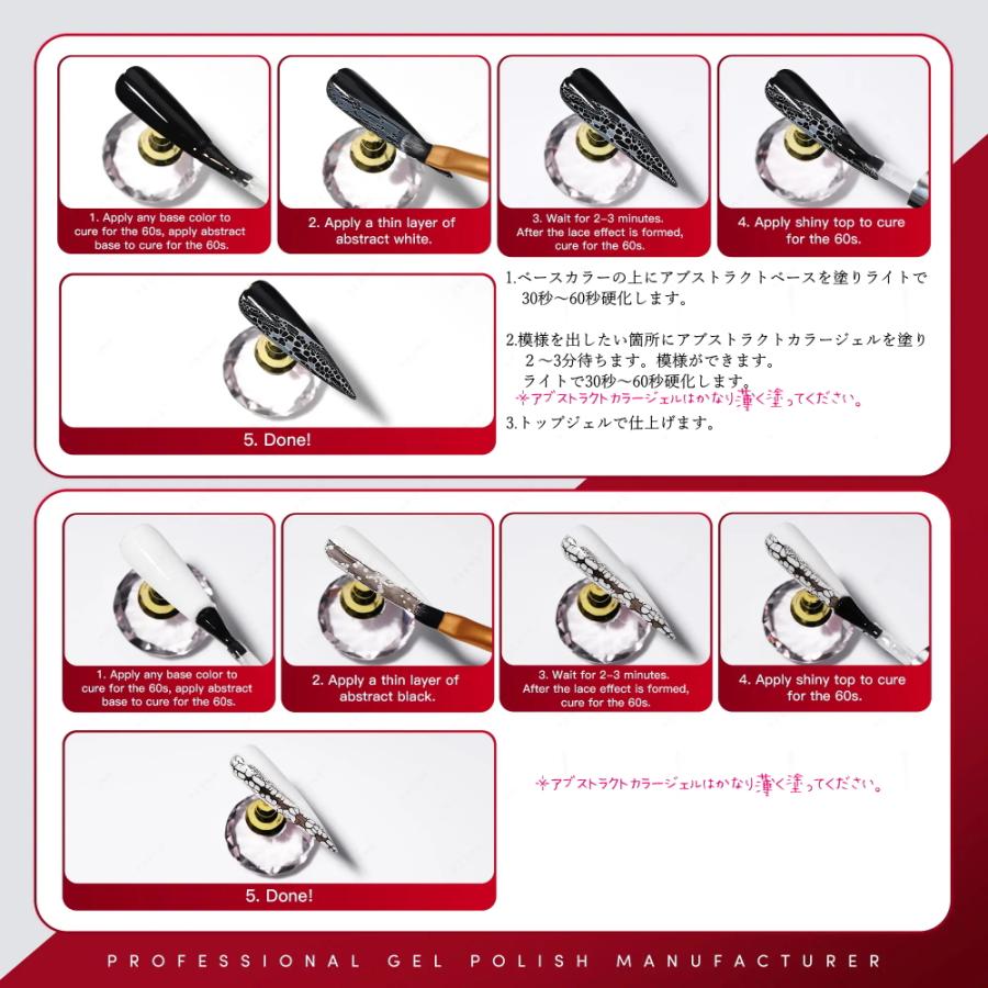 ☆LALONA ジェルネイルセット☆ ラローナ [ LALONA ]アブストラクトジェル ( セット ) ネイルアート