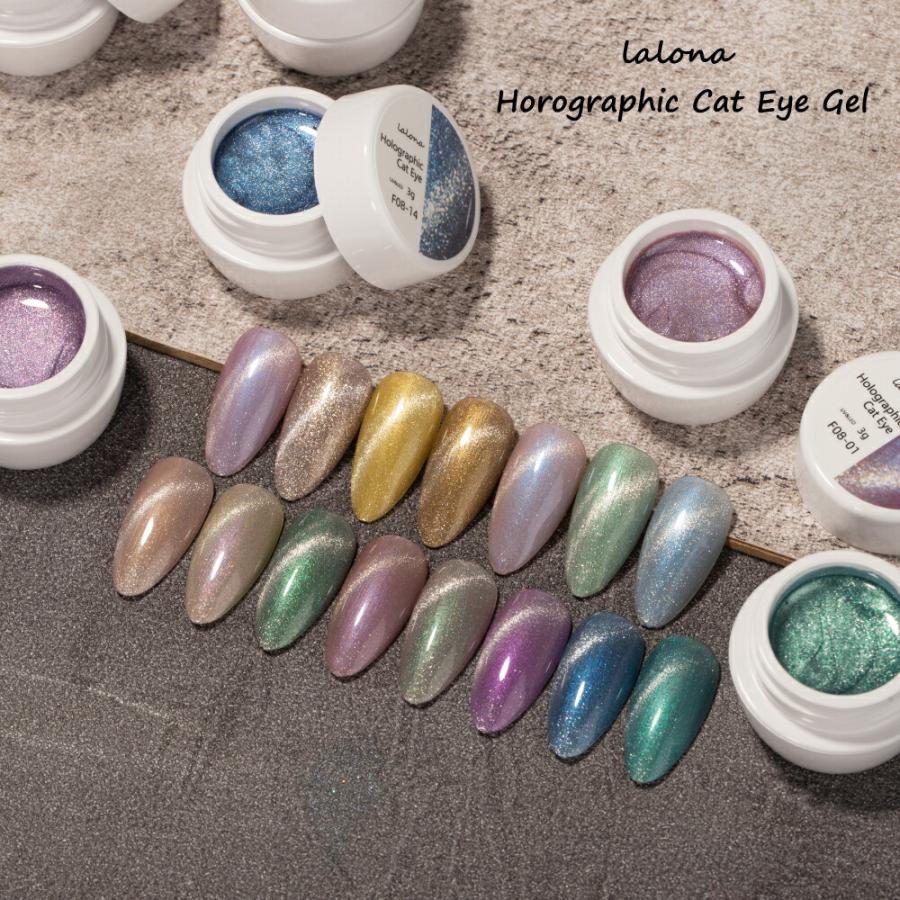 ラローナ [ LALONA ] Newホログラフィックキャットアイジェル ( 15色