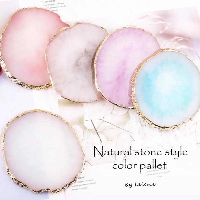 Lalona 天然石風樹脂ネイルパレット ３色 カラーパレット Pallet 003 Lalona 通販 Yahoo ショッピング