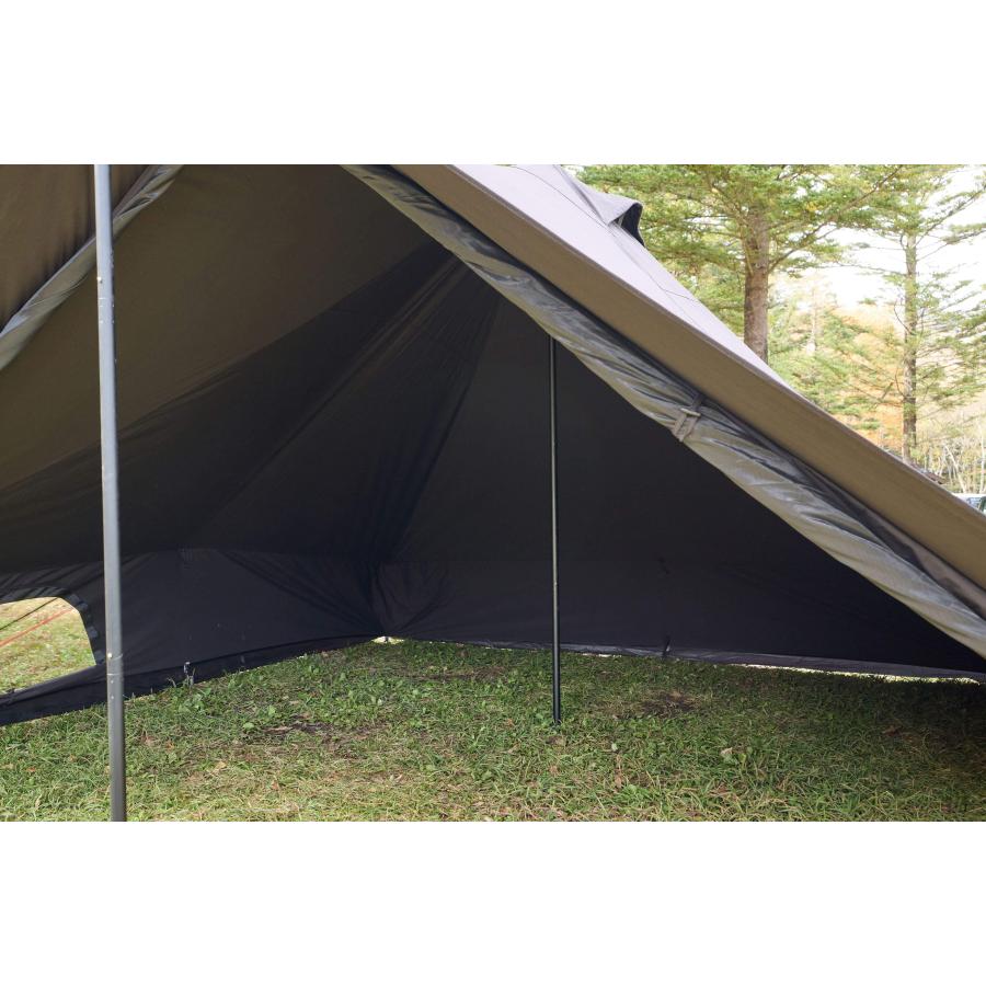 LALPHA ラルファ SIDE-3 TC BK TP-400BK ワンポールテント : LALPHA