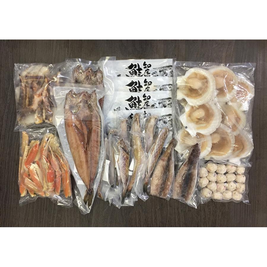 北海道 海鮮浜焼きセット ずわい蟹1 たらば蟹1 帆立8 いか2 冷凍 お取り寄せ ギフト BBQ_1