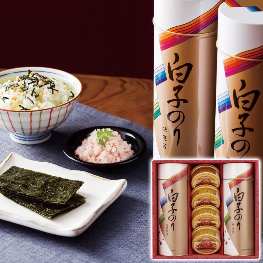 白子のり のり・お茶漬け・かに缶詰合せ / 常温 送料無料 セット : La