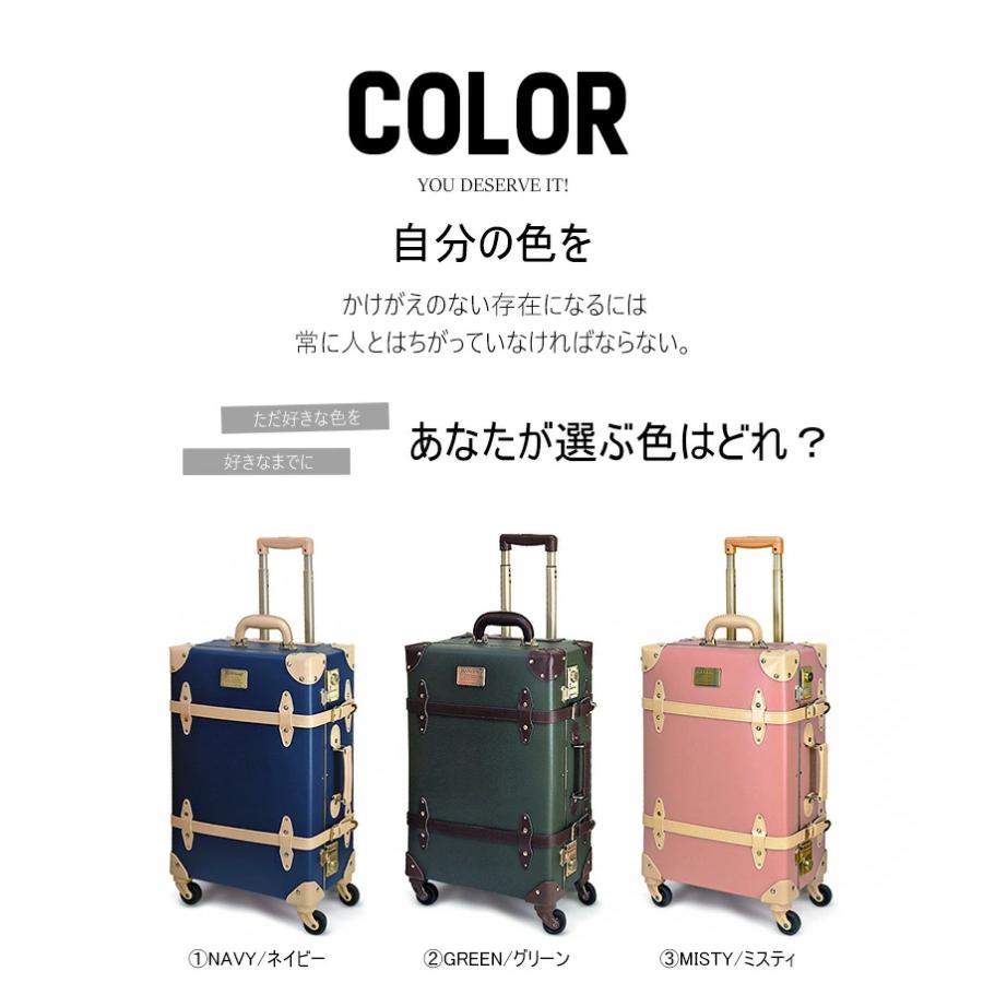 キャリーバッグ トランクケース M スーツケース Mサイズ キャリーケース 軽量 小型 トランク 海外 国内 旅行 かわいい 女子旅 オシャレ HANAism【NN-M】の画像