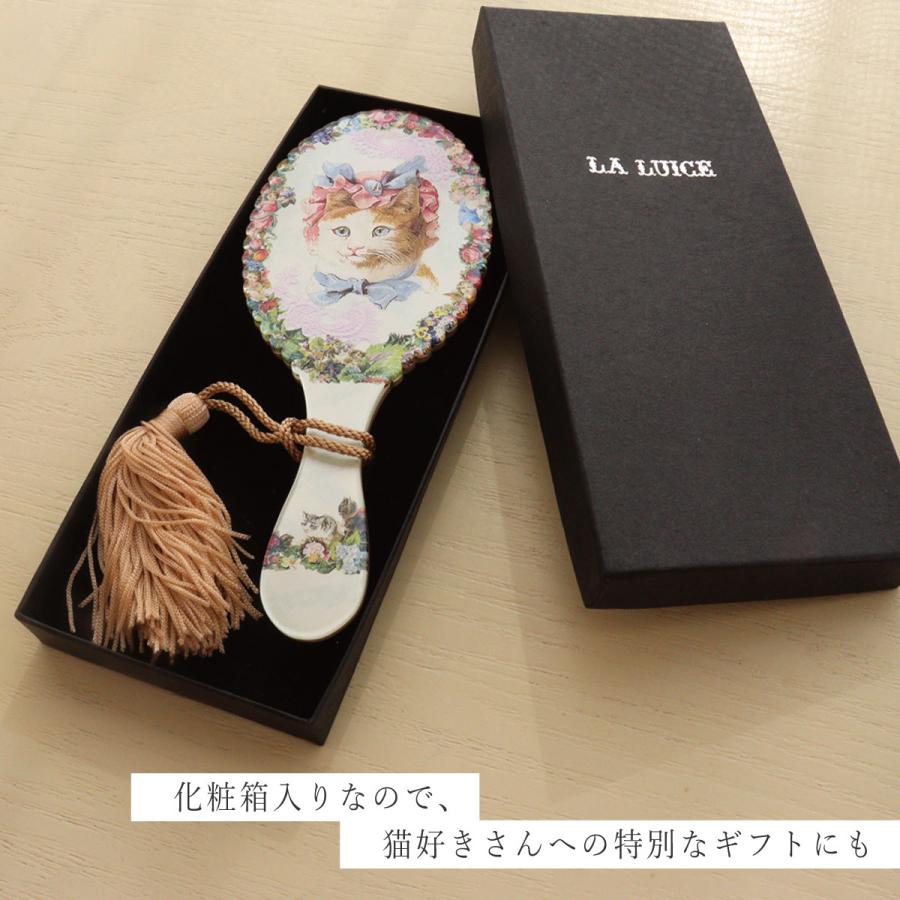 手鏡 鏡 コンパクト ミラー ハロウィン 猫 ネコ : laluice Yahoo!店