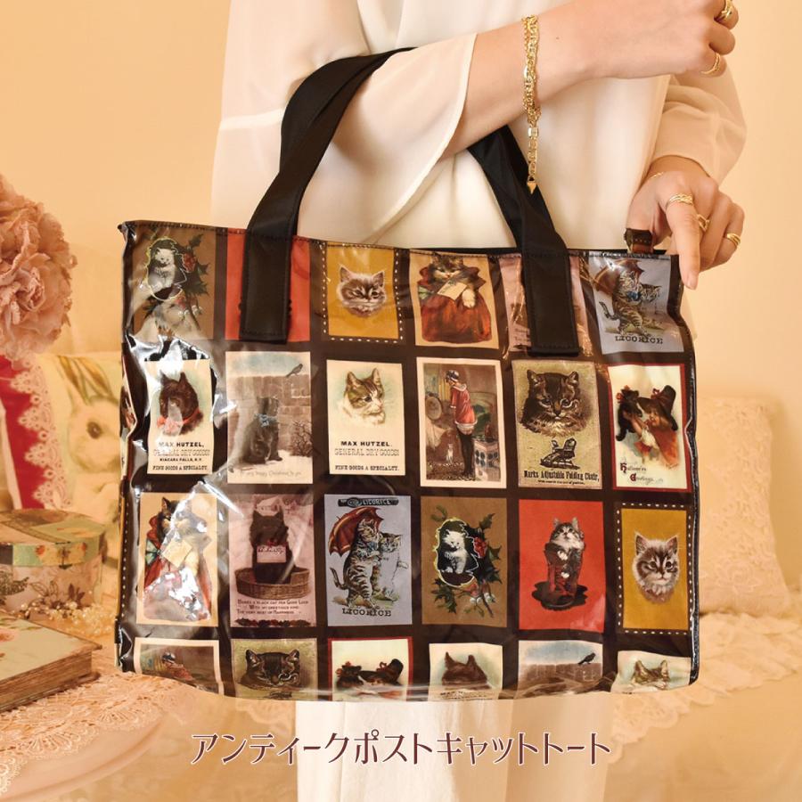 トートバッグ アンティーク アンティークリネンダブルイニシャル刺繍の