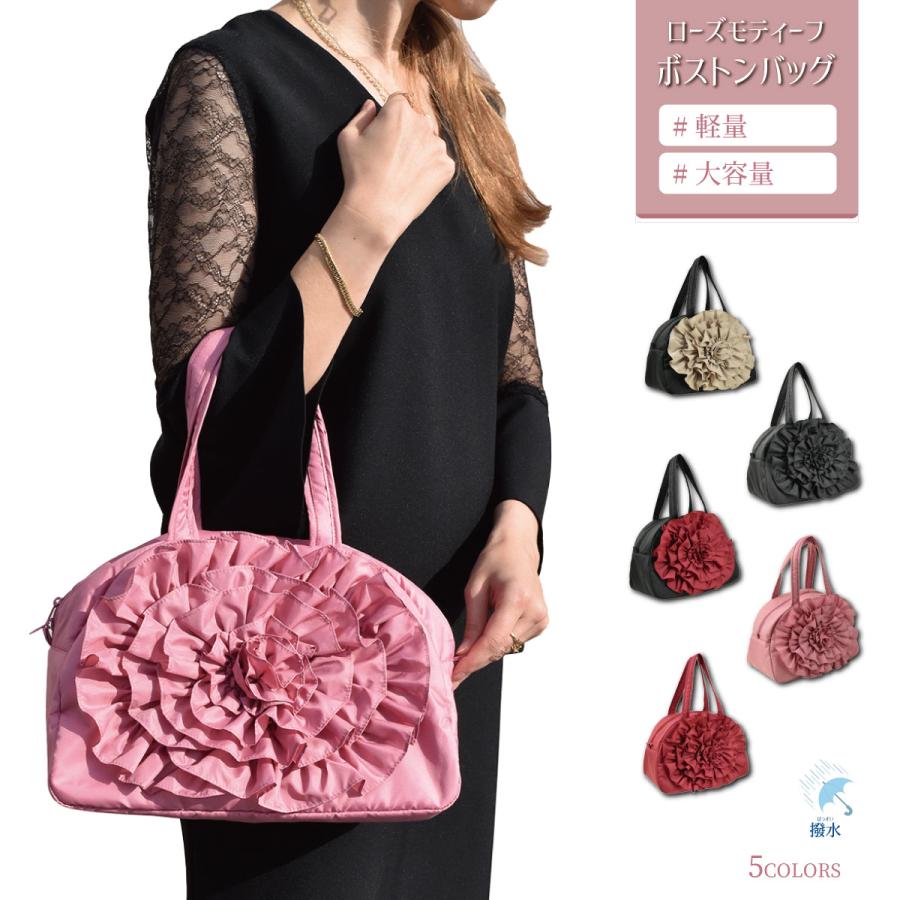 ボストンバッグ サブバッグ 超軽量 ミニボストン 旅行バッグ ジム レディース 小さめ マザーズバッグ 軽量 多機能 ポケットおしゃれ 薔薇 ローズ ギフト 新商品