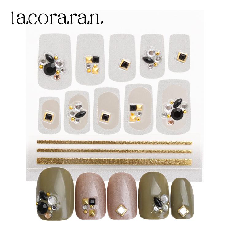 ラコララン Lacoraran ストーンシール 100 ブラックスピカ ネイルパーツ ネイルアート ジェルネイル 05 0042 Lalume 通販 Yahoo ショッピング