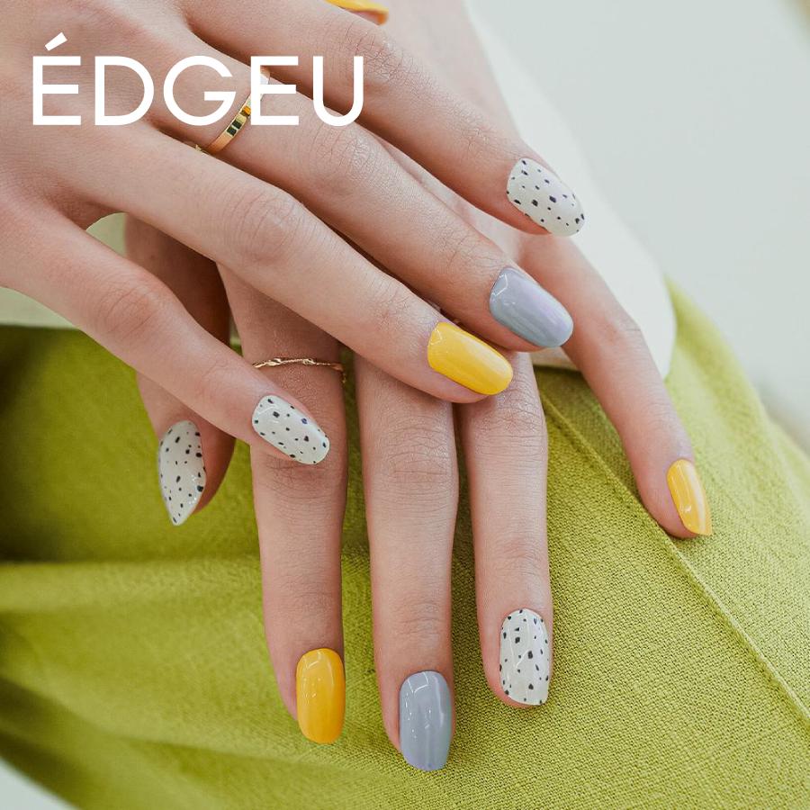 Edgeu エッジユー ジェルネイルシール 硬化 貼って固める セルフネイル ネイルステッカー Ena605 Quail Quail 05 0102 Lalume 通販 Yahoo ショッピング