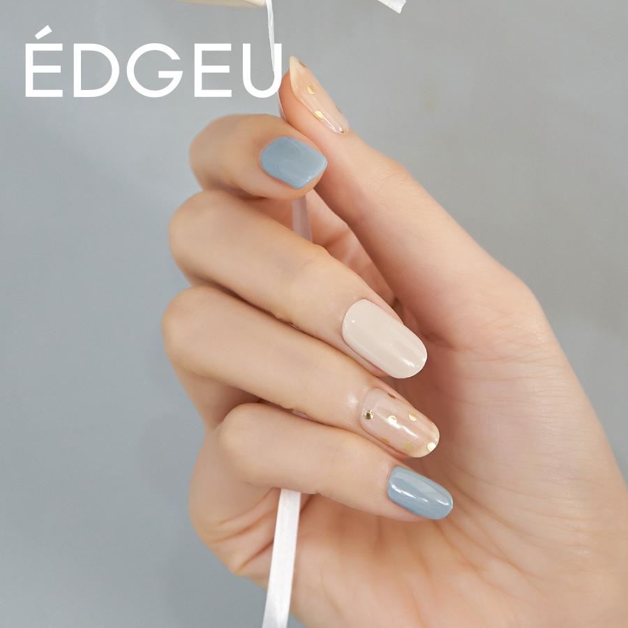 Edgeu エッジユー ジェルネイルシール 硬化 貼って固める セルフネイル ネイルステッカー End407 Stylish Dot 05 0104 Lalume 通販 Yahoo ショッピング