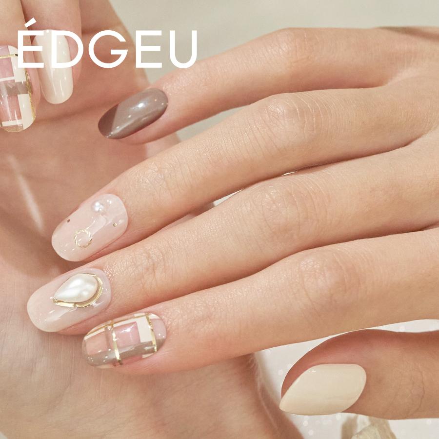 いよいよ人気ブランド Edgeu エッジユー Locket 硬化 Enp216 貼って固める Pearl ジェルネイルシール ジェルネイル