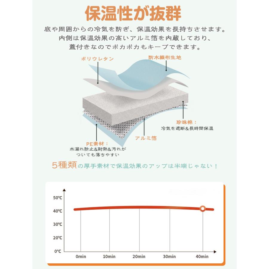 足湯 バケツ 折りたたみ 蓋付き 巾着 深型  保温 折り畳み 足湯バッグ 簡易バケツ 折りたたみバケツ 自立 大容量 Lサイズ 深めタイプ 5色 ソフト 持ち運び｜lama｜09