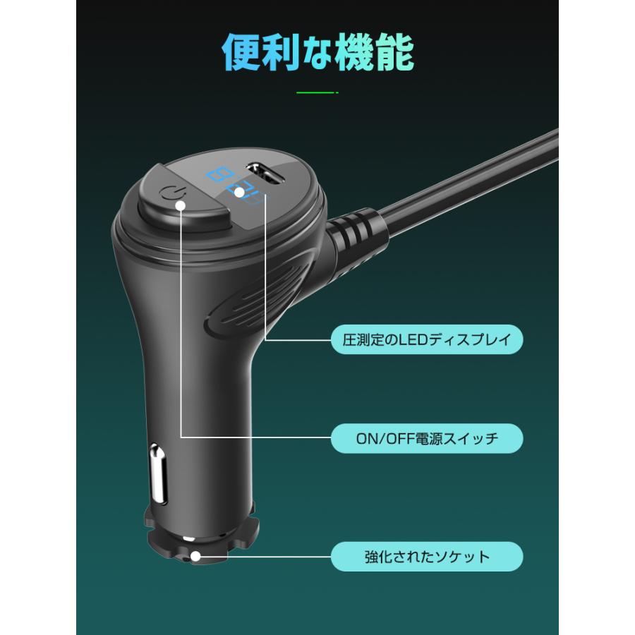 シガーソケット 3連 Quick charge 3.0 増設 3連120W QC3.0急速充電 増設ソケット分配器 カーチャージャー 電源ソケット 8in1 12V/24V車兼用 充電 母の日｜lama｜08