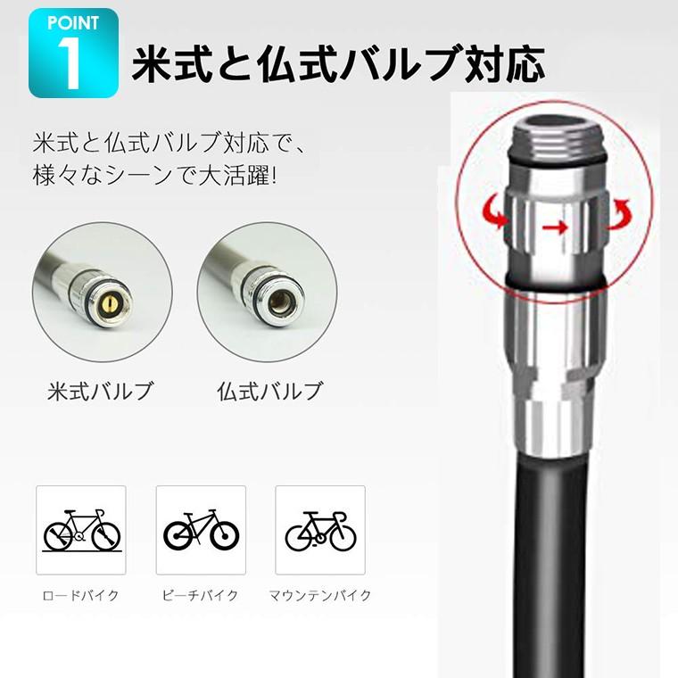 空気入れ 自転車 ゲージ付 ポンプ 自転車 仏式 米式 携帯空気入れ 携帯ポンプ 手動式 ロードバイク クロスバイク マウンテンバイク ボール用 D Lama Store 通販 Yahoo ショッピング