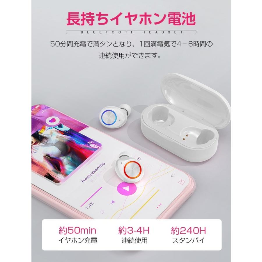 全5色 完全ワイヤレスイヤホン Bluetooth 5 0 ブルートゥース イヤホン スポーツイヤホン 両耳 自動ペアリング ワイヤレス Siri対応 リモートワーク I Lama Store 通販 Yahoo ショッピング