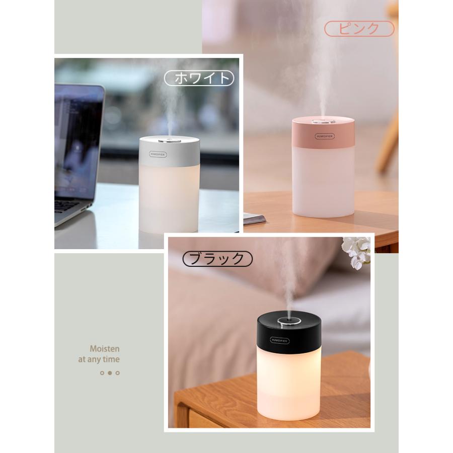 加湿器 超音波式 小型 卓上加湿器 卓上 600ml 静音 ミニ 上部給水 超