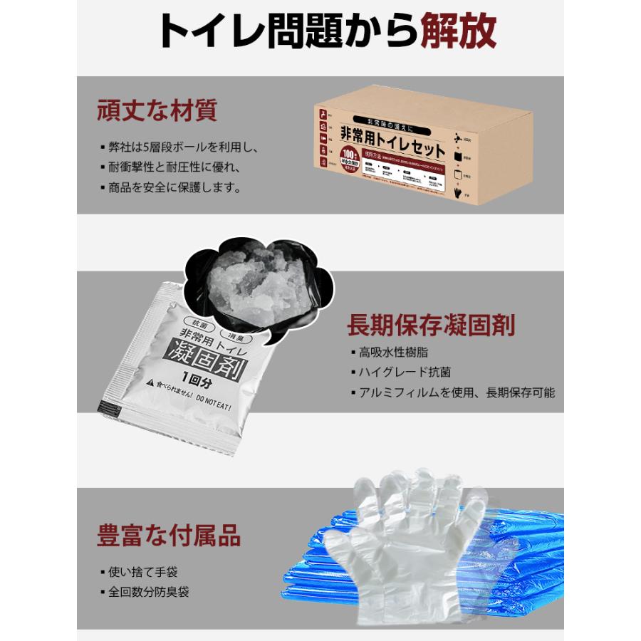 クーポンで2996円／ 簡易トイレ 防災 50回分 非常用トイレセット 災害