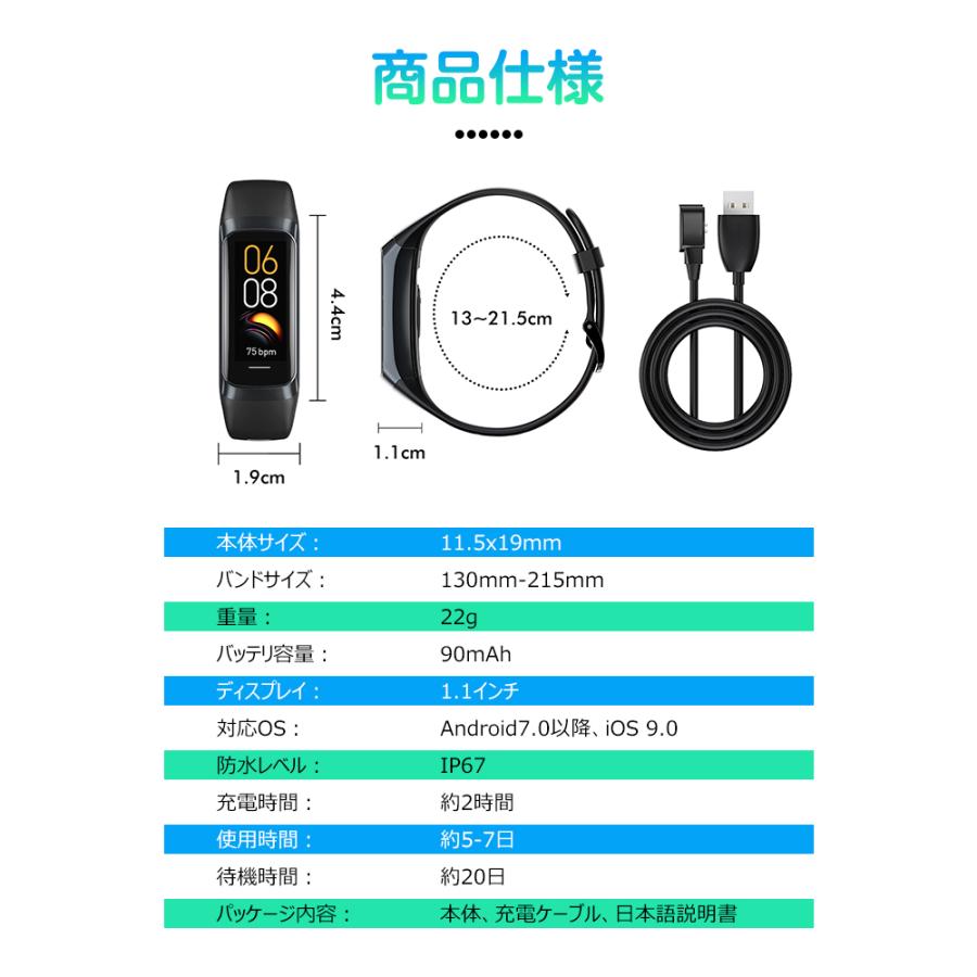 5%OFFクーポン スマートウォッチ 24時間健康管理 心拍数 温度検知 血中