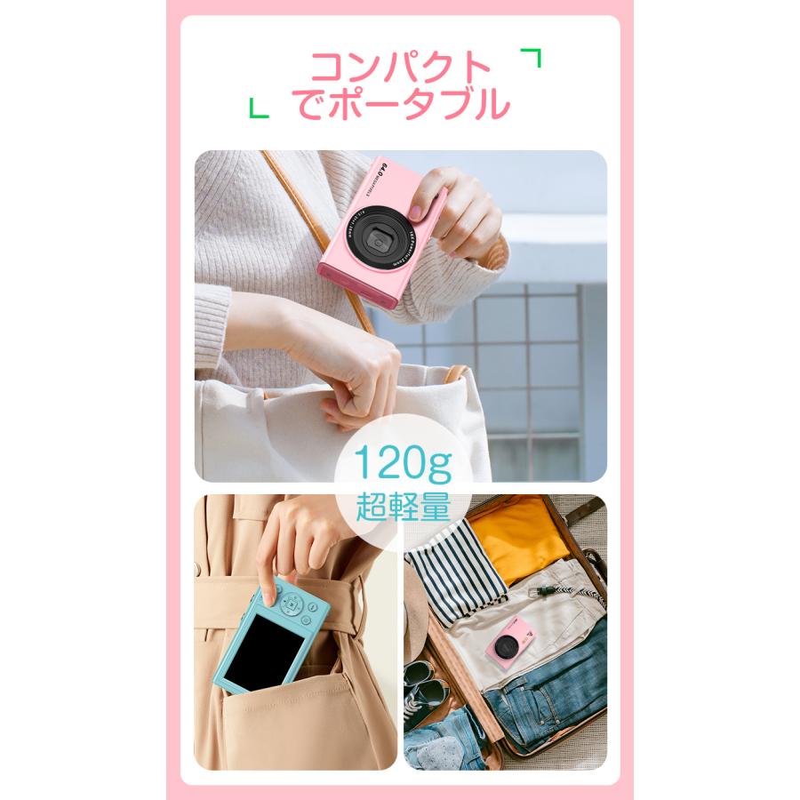 デジタルカメラ 6400万画素 4K 子供用 カメラ WIFI機能 キッズカメラ