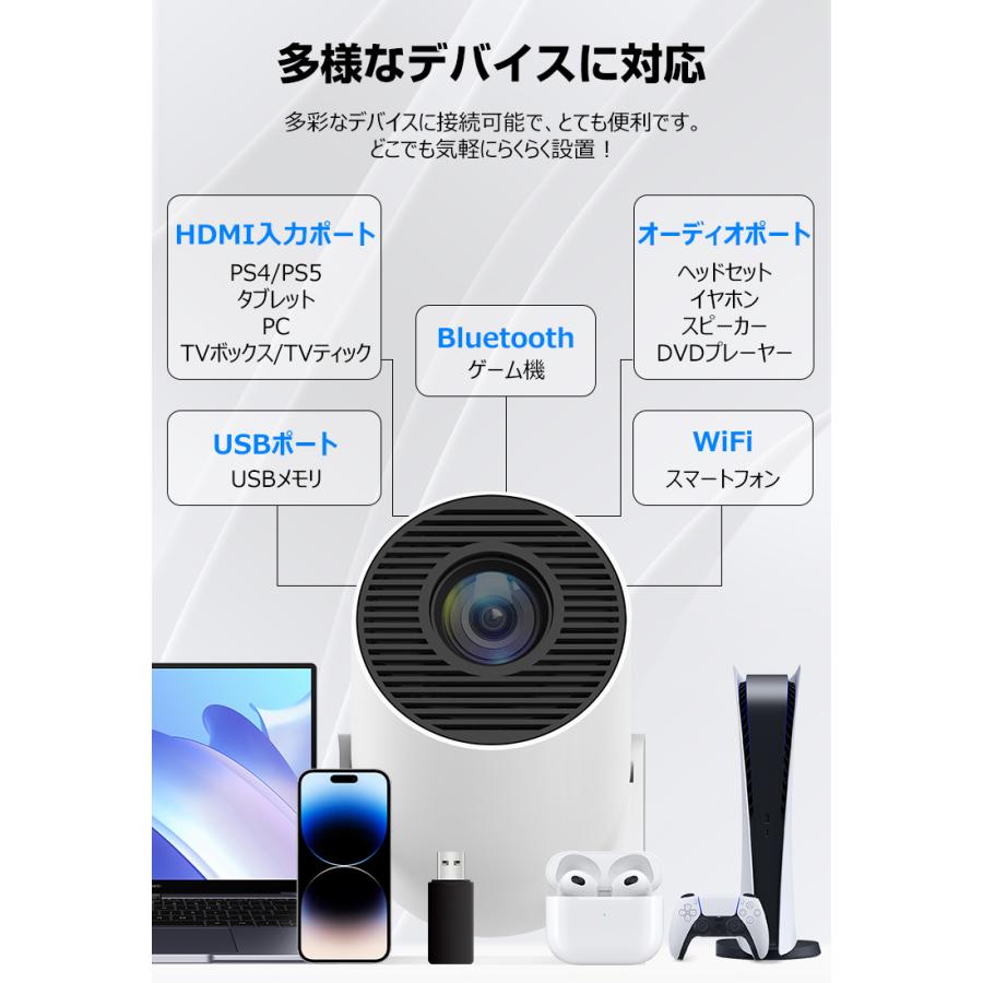 【✨セール✨】 プロジェクター 天井投影 wi-fi Bluetooth 4K 本日20%OFFクーポン プロジェクター 小型 4K 家庭用 天井投影