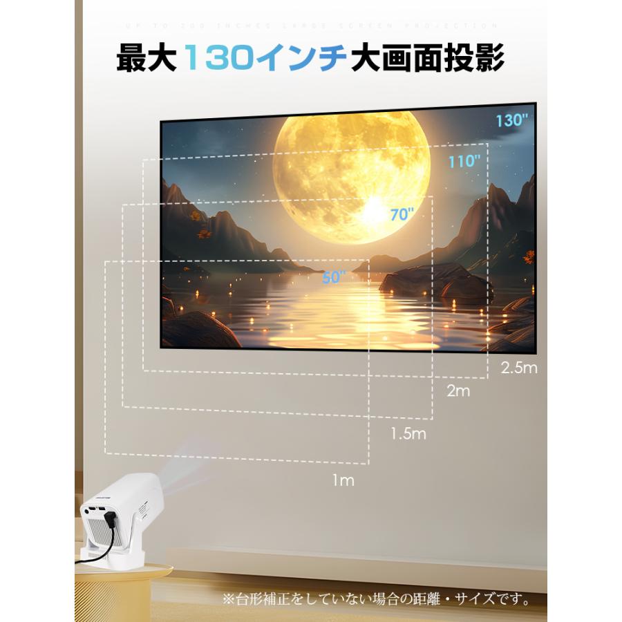 本日20%OFFクーポン プロジェクター 4K 小型 家庭用 18000LM