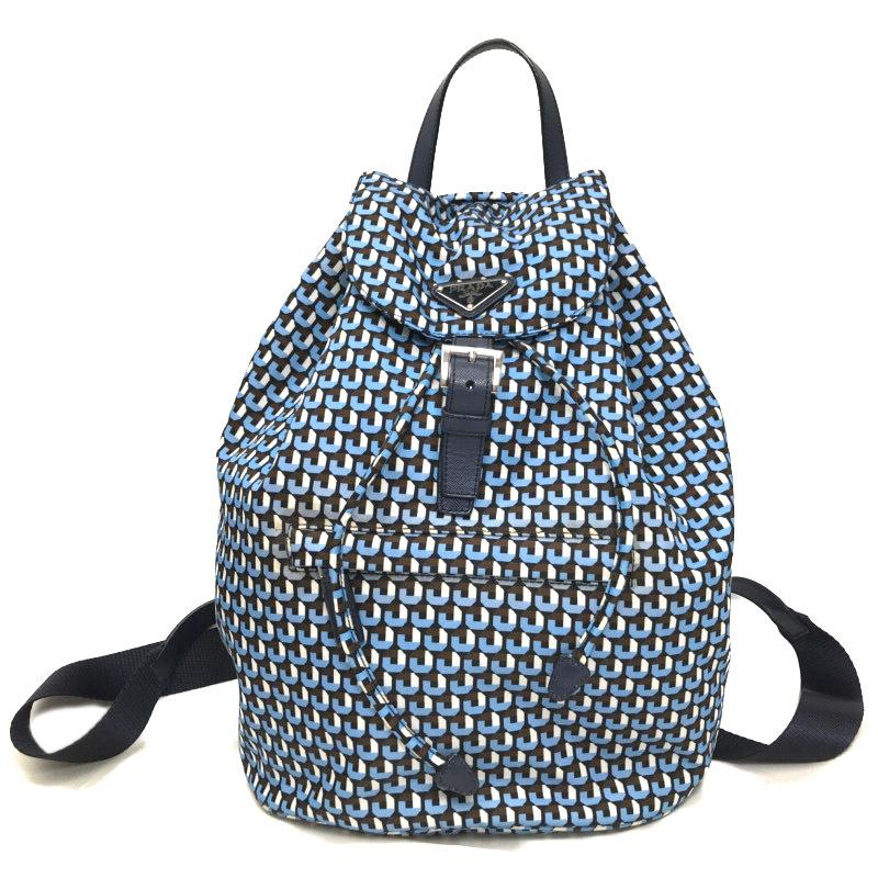 大注目 プラダ Prada リュック サック バックパック バッグ Bz0032 ナイロン レザー ライトブルー ネイビー 軽量 メンズ レディース 中古 ブランドリサイクル マルク 通販 Yahoo ショッピング 楽天市場 Lespakigali Com