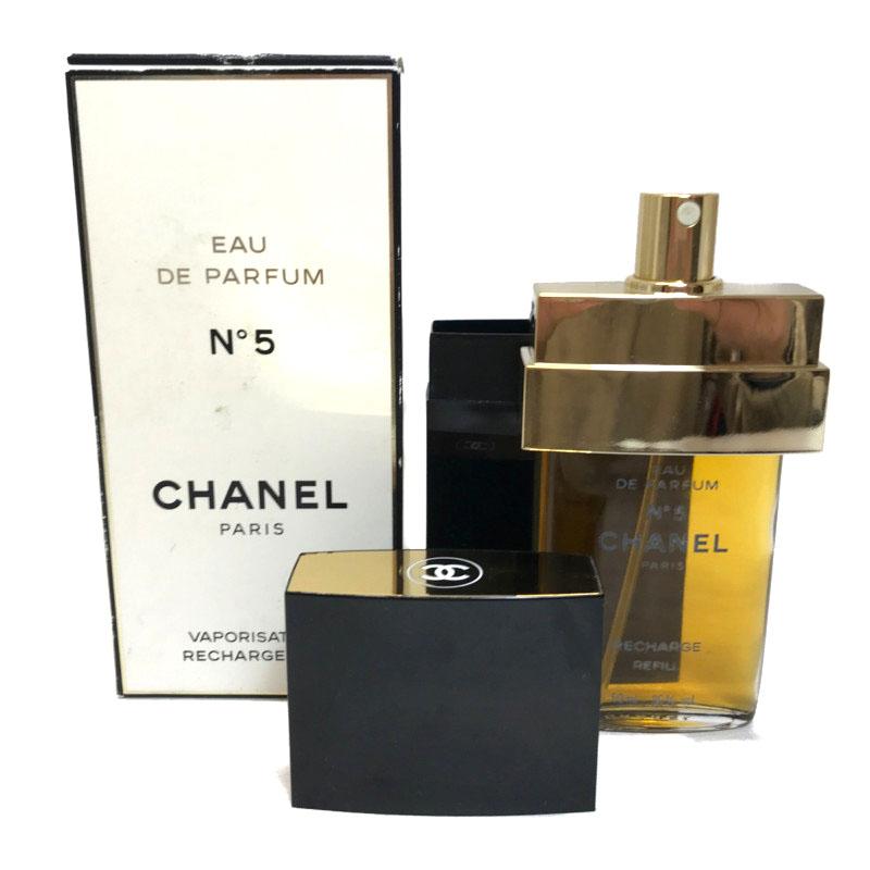 美品 シャネル CHANEL 香水 NO5 EAU DE PARFUM オードゥ パルファム 50ml リチャージ スプレー式 フレグランス レディース 中古｜lamarque0503｜03