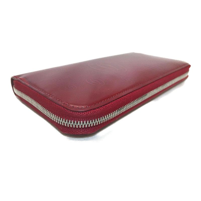 Cartier ラウンドファスナー　ワインレッド　長財布 Cartier ラウンドファスナー ワインレッド 長財布 Cartier