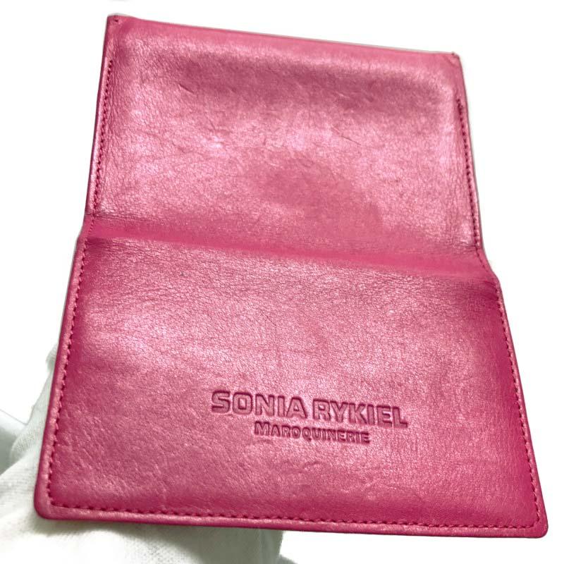 SONIA RYKIEL ソニアリキエル 名刺入れ カードケース 本革 レザー 