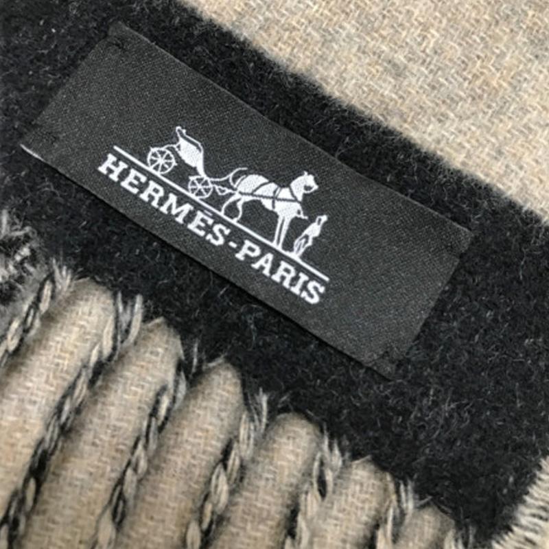 エルメス HERMES ラブストーリー マフラー スモールマフラー 黒 