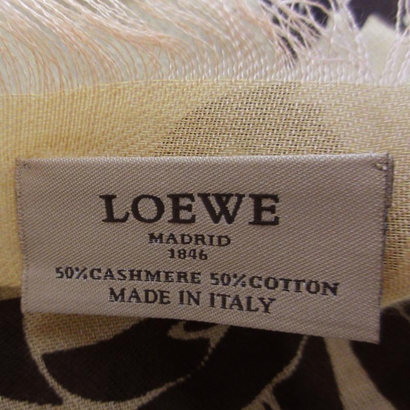 LOEWE ロエベ ストール スカーフ マフラー 長方形 ベージュ (ロゴ文字 