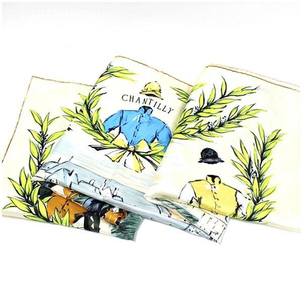 SAS（シューズ） ☆ エルメス スカーフ カレ90 『CHANTILLY』競馬場  