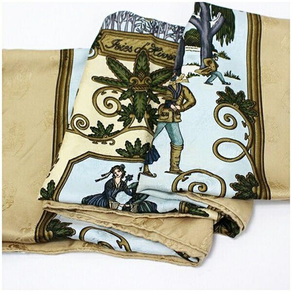 HERMES GLOIRE d'ALEXANDRE スカーフ 約90cm