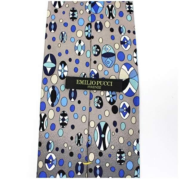 EMILIO PUCCI ☆ エミリオプッチ 未使用 シルク ネクタイ 中古 S