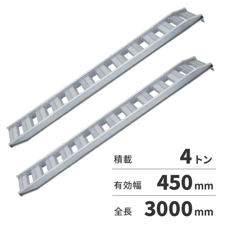 「法人限定」日軽金アクト アルミブリッジ 2本1セット PXブリッジ（アングルフックタイプ） PX40-300-45 「メーカー直送・代引不可・配送地域限定」