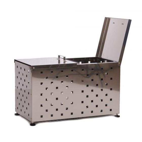 ステンレス光 オールステンレス製ゴミBOX ワンニャンカアmini  SH-90P ダストボックス 「メーカー直送・代引不可・置配不可・配送地域限定」 | 