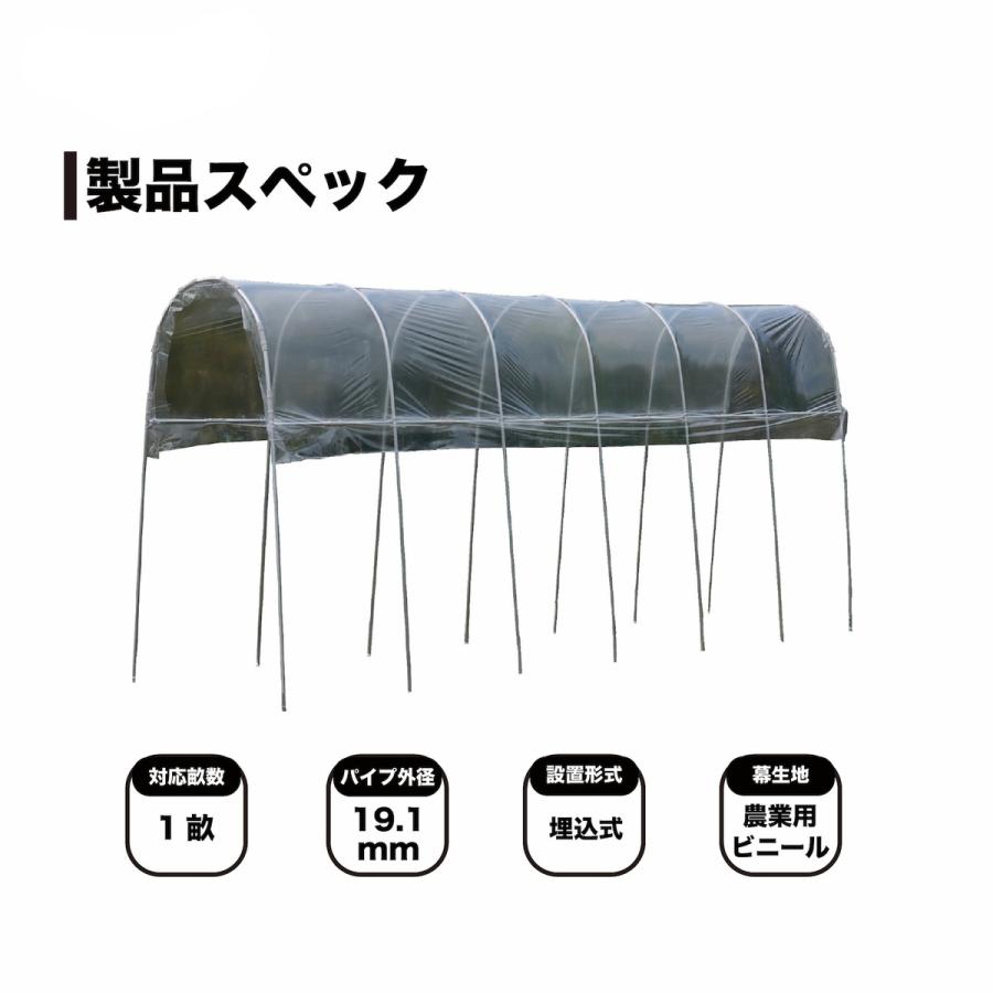 「法人限定」南栄工業 雨よけハウス AM1253 「メーカー直送・代引不可・置配不可・配送地域限定」 |  | 02